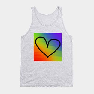 Colorful Heart Tank Top